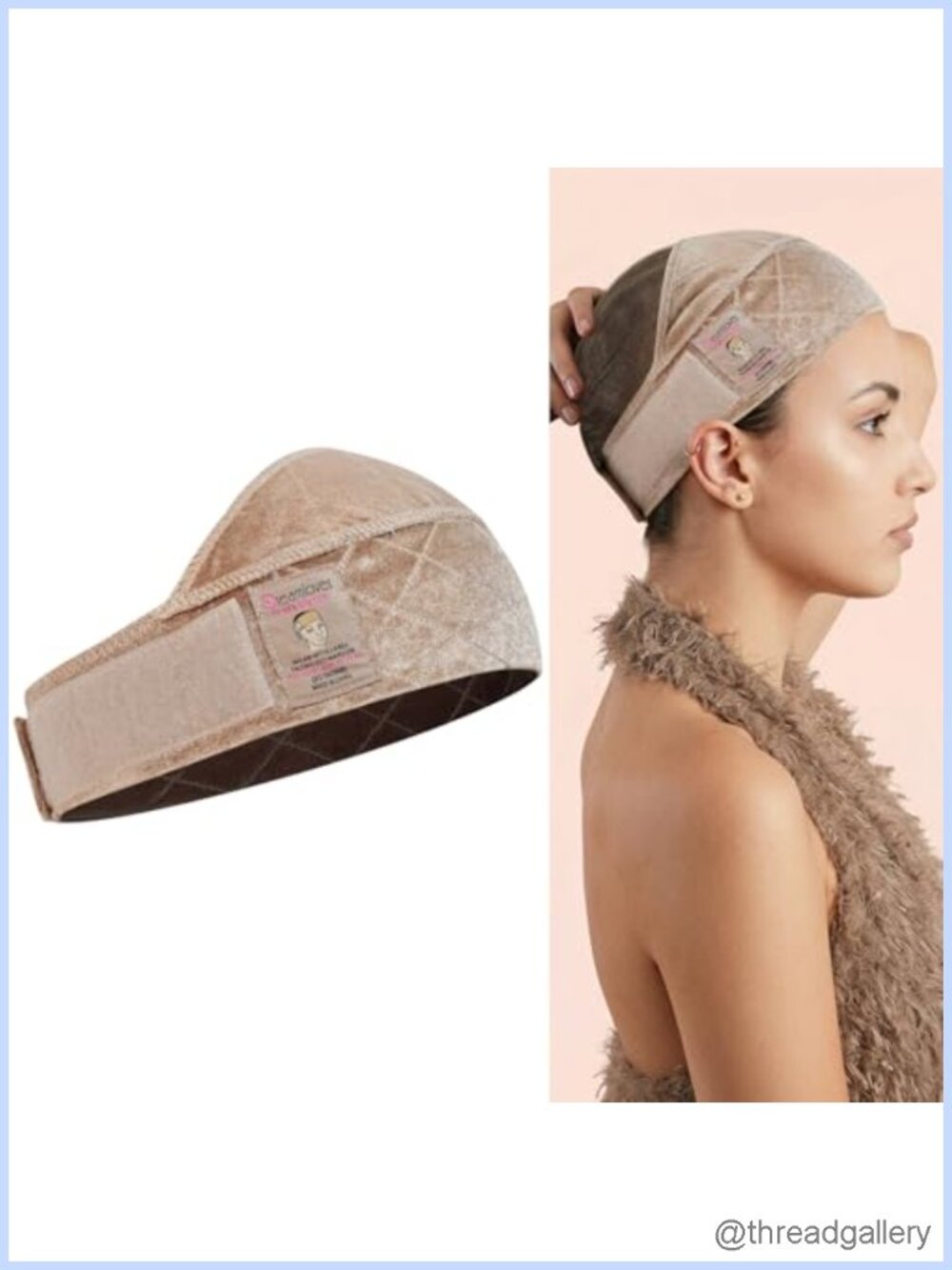 Extra-Wide Wig Grip Band Non-Slip Velvet Headband for Lace Front Wigs